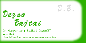 dezso bajtai business card